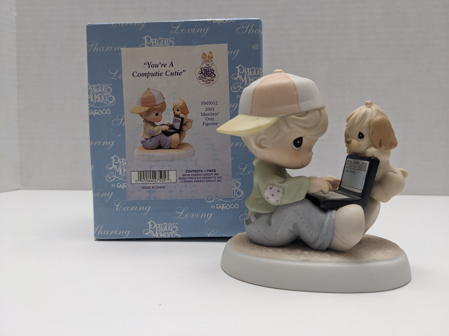 Precious Moments Figurine "You're A Computie Cutie "