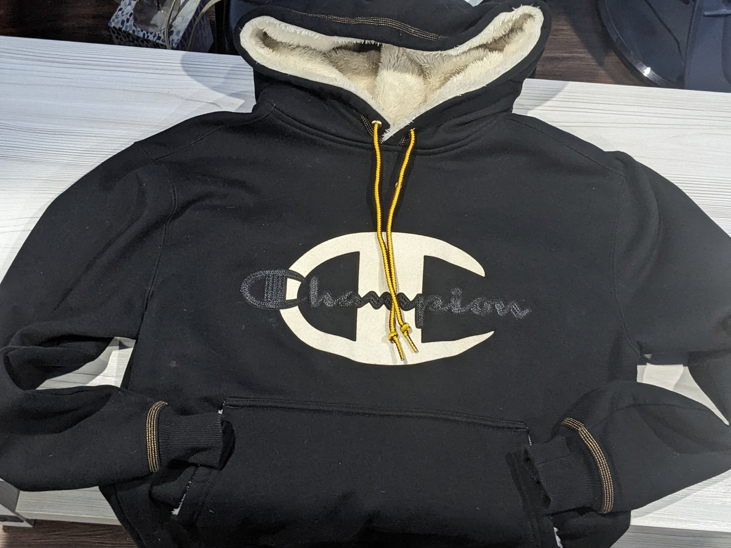 Champion Timberland black Hoodie Small